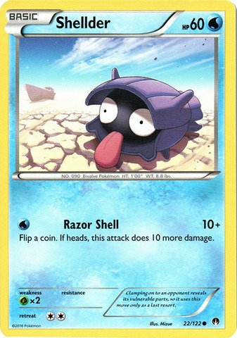 Pokemon - Shellder (22/122) - XY Breakpoint : Amazon.ca: Toys & Games